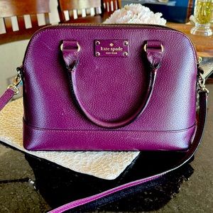 Kate spade Plum Satchel EUC